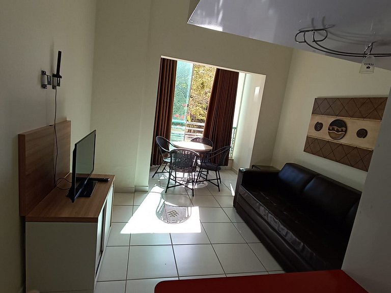 Apartamento de 1 quarto Thermas do Bosque