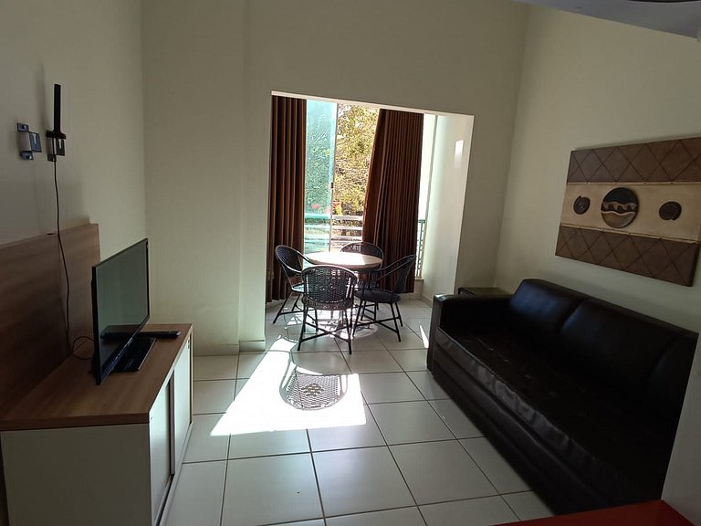 Apartamento de 1 quarto Thermas do Bosque