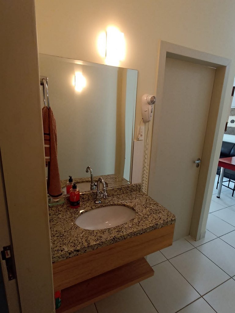 Apartamento de 1 quarto Thermas do Bosque