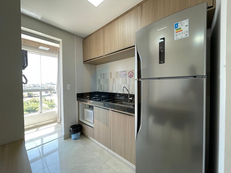 Apartamento de 1 Quarto imobiliado - Caldas Novas