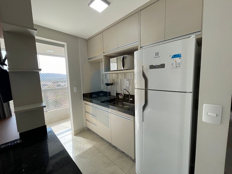 Apartamento de 2 Quartos imobiliado - Caldas Novas