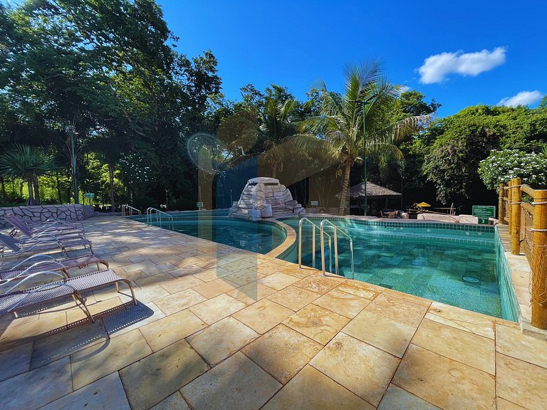 Apartamento de 1 quarto Thermas do Bosque