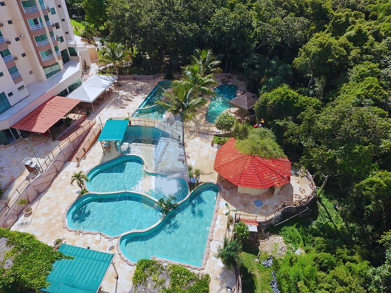 Apartamento de 1 quarto Thermas do Bosque