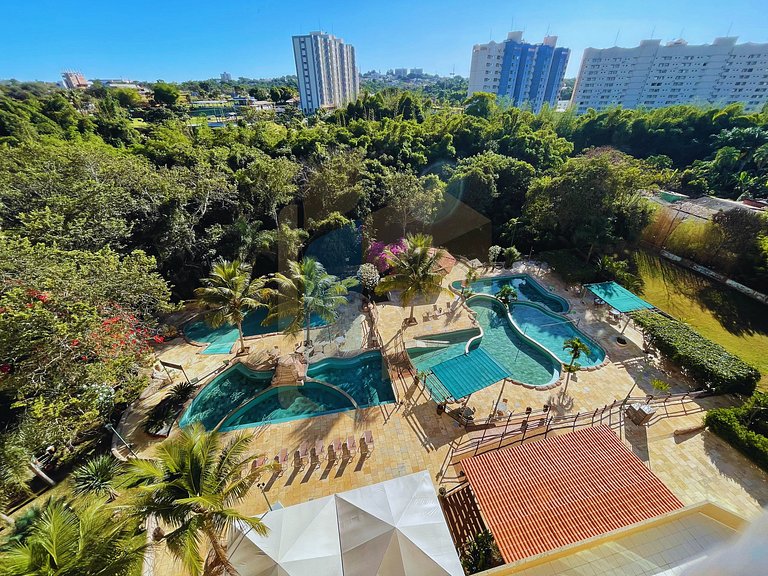 Apartamento de 1 quarto Thermas do Bosque
