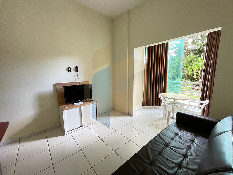 Apartamento de 1 quarto Thermas do Bosque