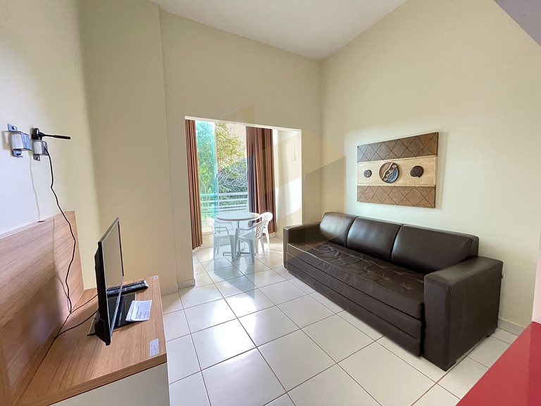 Apartamento de 1 quarto Thermas do Bosque