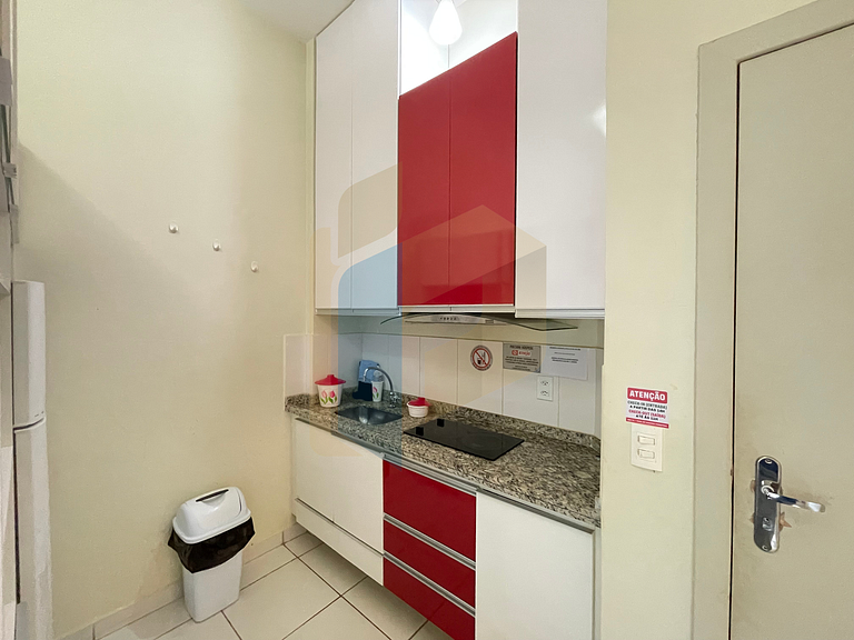 Apartamento de 1 quarto Thermas do Bosque