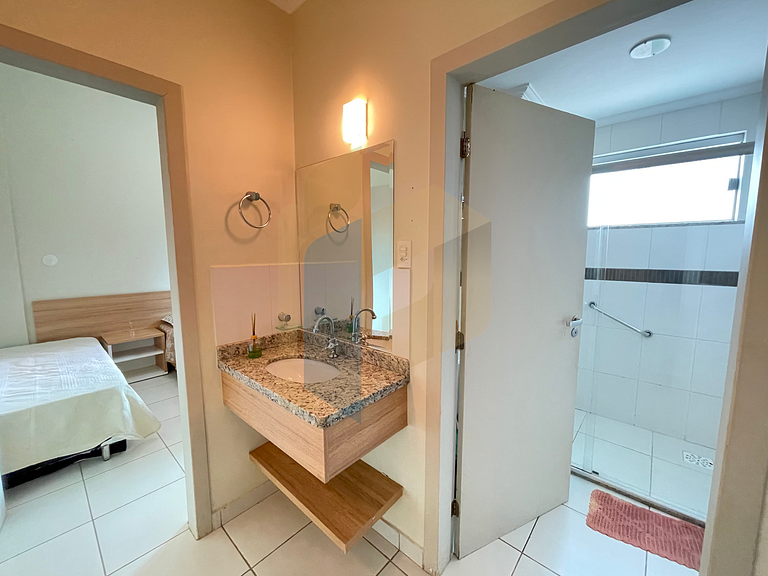 Apartamento de 1 quarto Thermas do Bosque