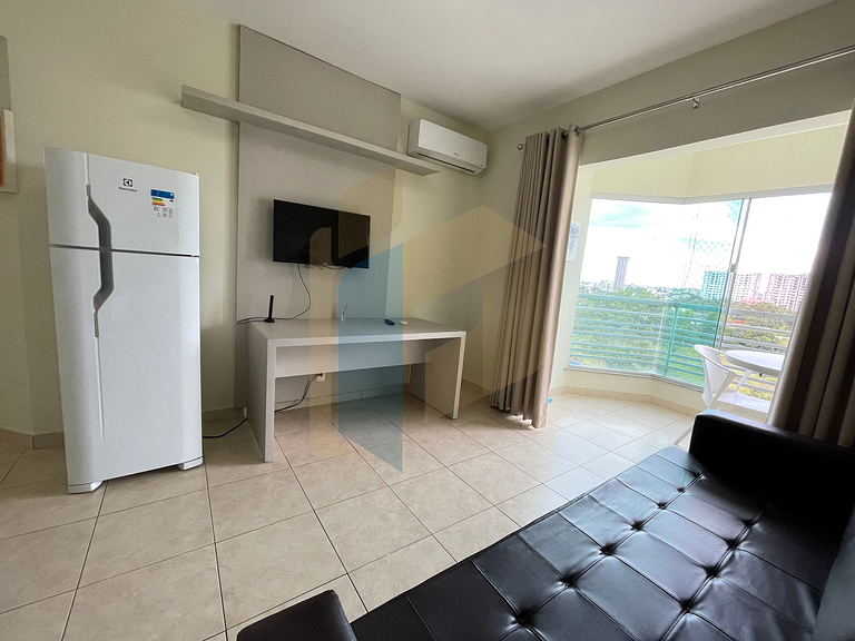Apartamento de 1 quarto Thermas do Bosque