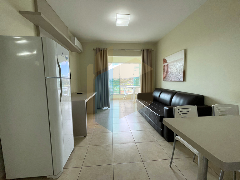 Apartamento de 1 quarto Thermas do Bosque