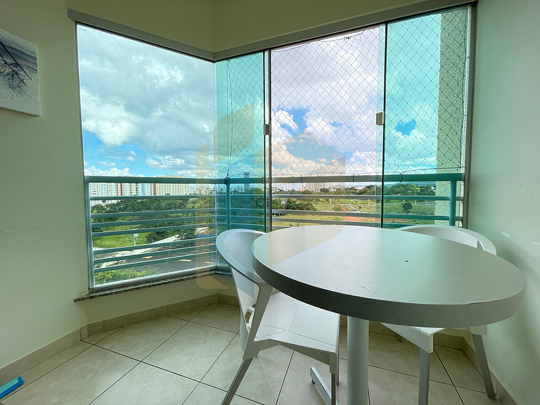 Apartamento de 1 quarto Thermas do Bosque