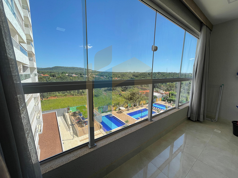 Apartamento de 2 Quartos mobiliado - Caldas Novas