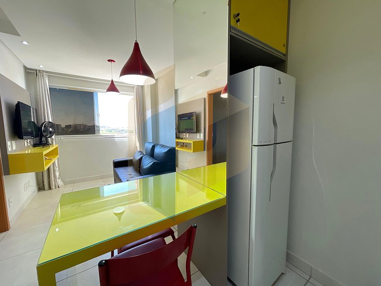 Apartamento de 1 quarto mobiliado - Caldas Novas