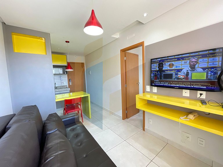 Apartamento de 1 quarto mobiliado - Caldas Novas