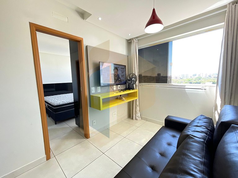 Apartamento de 1 quarto mobiliado - Caldas Novas