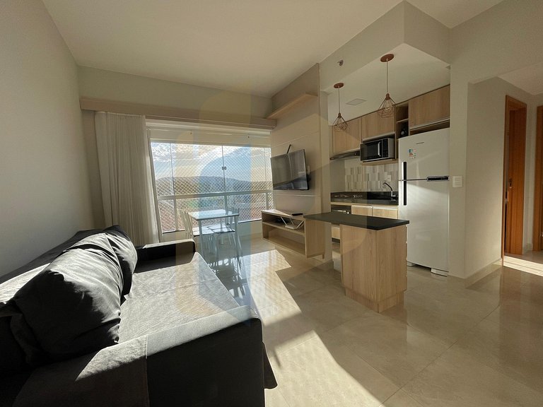 Apartamento de 2 Quartos mobiliado - Caldas Novas