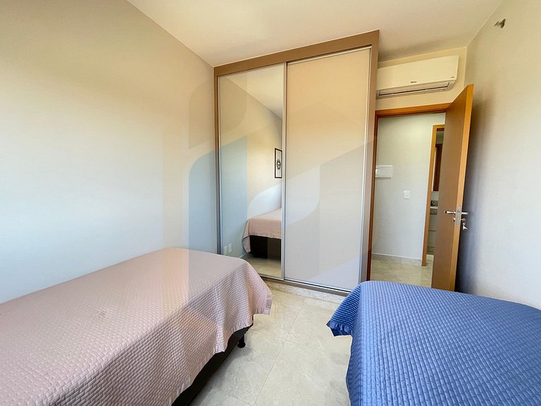 Apartamento de 2 Quartos mobiliado - Caldas Novas