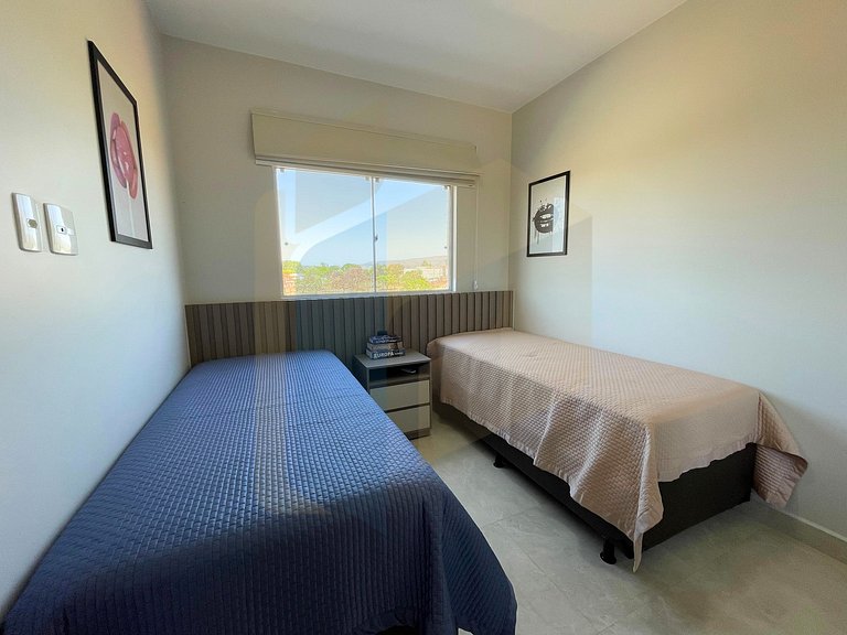 Apartamento de 2 Quartos imobiliado - Caldas Novas