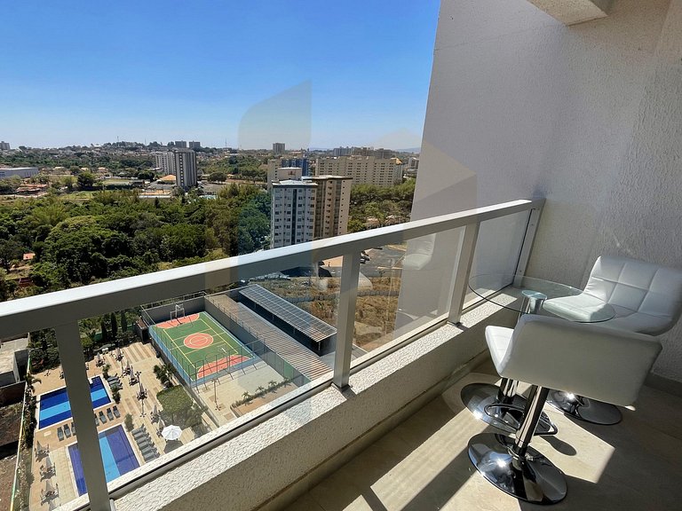 Apartamento de 2 Quartos mobiliado - Caldas Novas