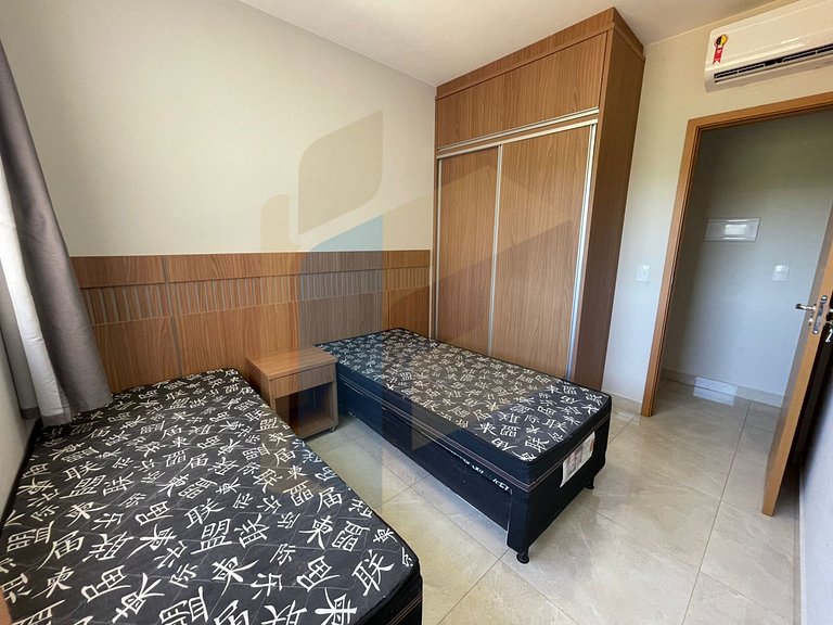 Apartamento de 2 Quartos imobiliado - Caldas Novas