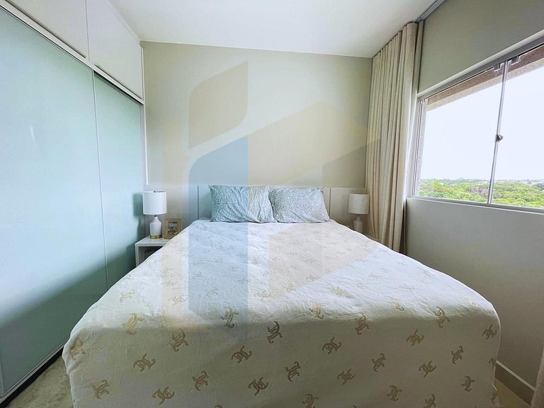 Apartamento de 2 Quartos imobiliado - Caldas Novas