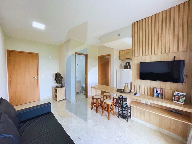 Apartamento 1 quarto 2 banheiros Recanto do Bosque