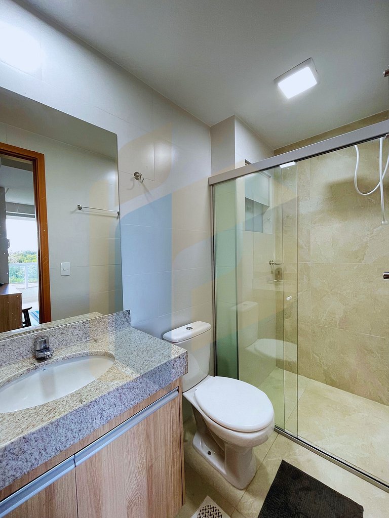 Apartamento 1 quarto 2 banheiros Recanto do Bosque