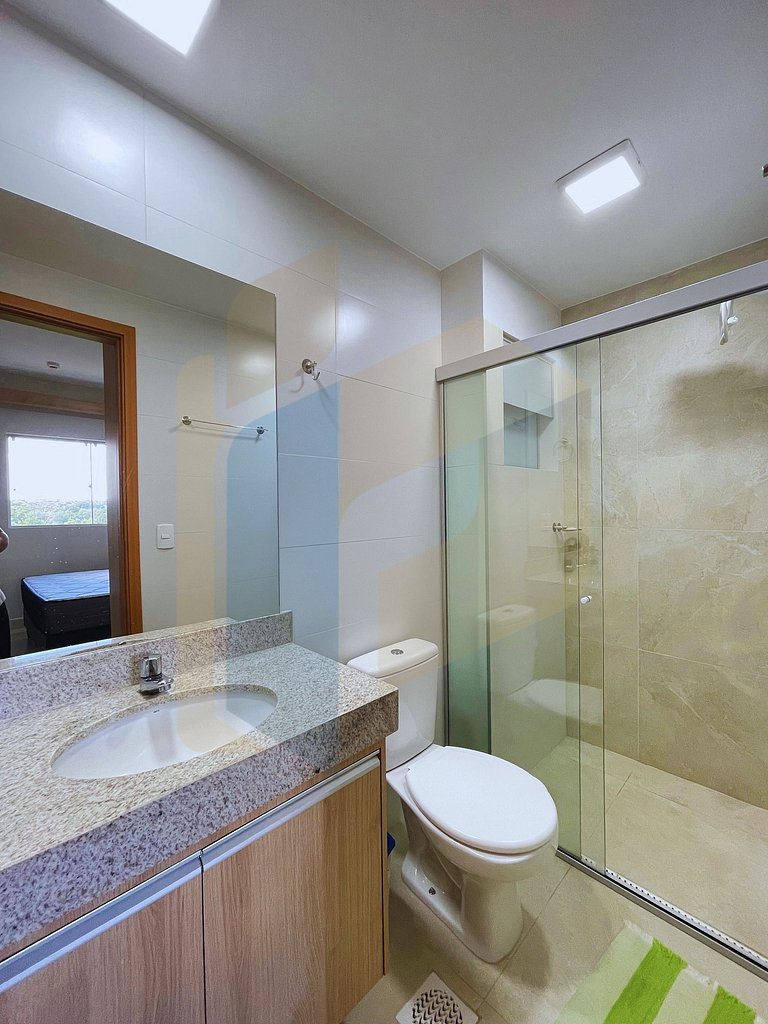Apartamento 1 quarto 2 banheiros Recanto do Bosque