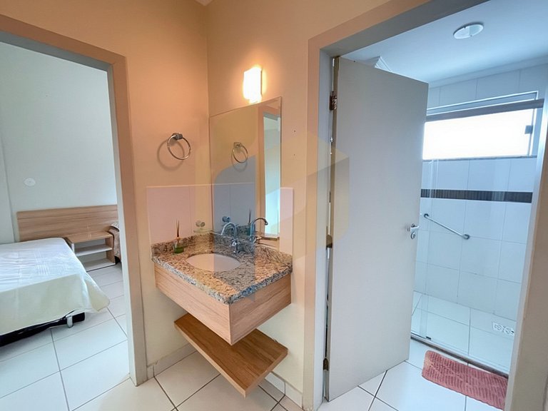 Apartamento de 1 quarto Thermas do Bosque