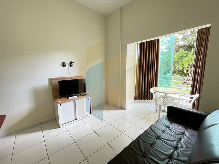 Apartamento de 1 quarto Thermas do Bosque