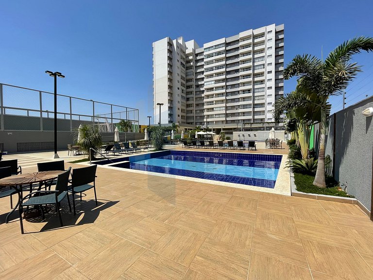 Apartamento de 2 Quartos mobiliado - Caldas Novas