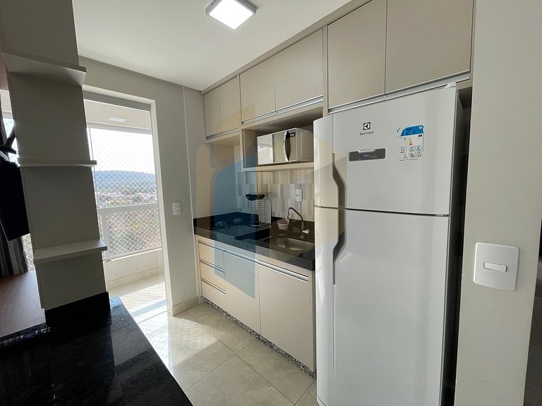Apartamento de 2 Quartos mobiliado - Caldas Novas