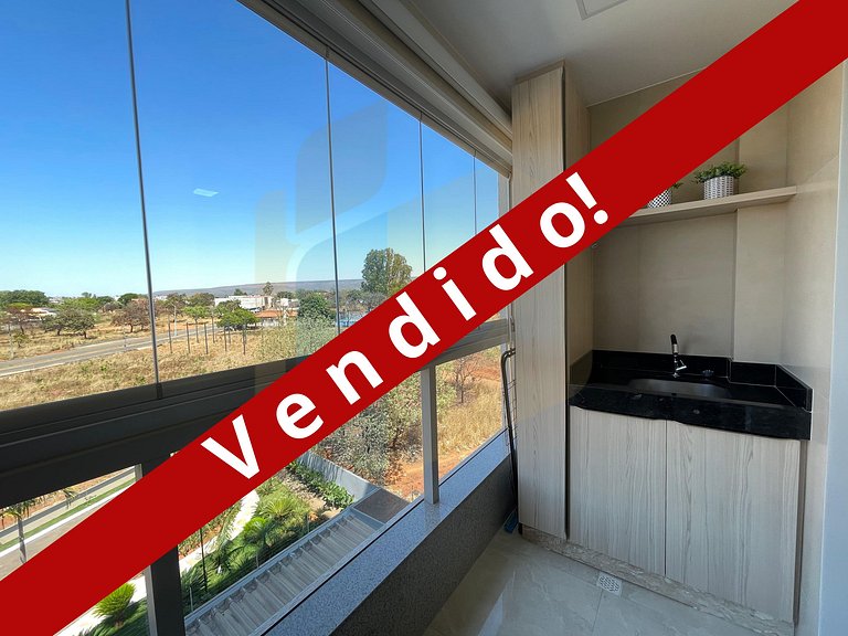 Apartamento de 2 Quartos mobiliado - Caldas Novas
