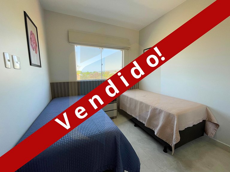 Apartamento de 2 Quartos mobiliado - Caldas Novas