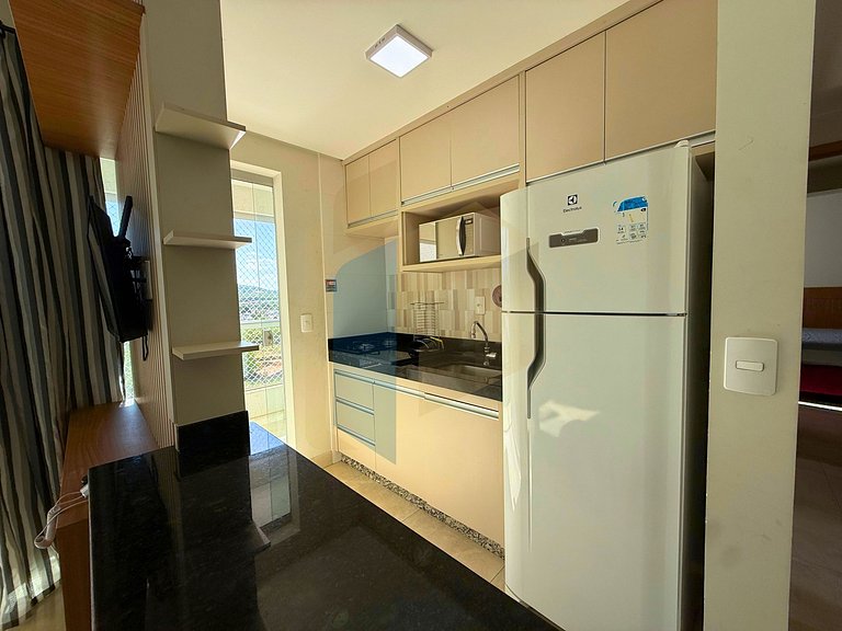 Apartamento de 2 Quartos mobiliado - Caldas Novas